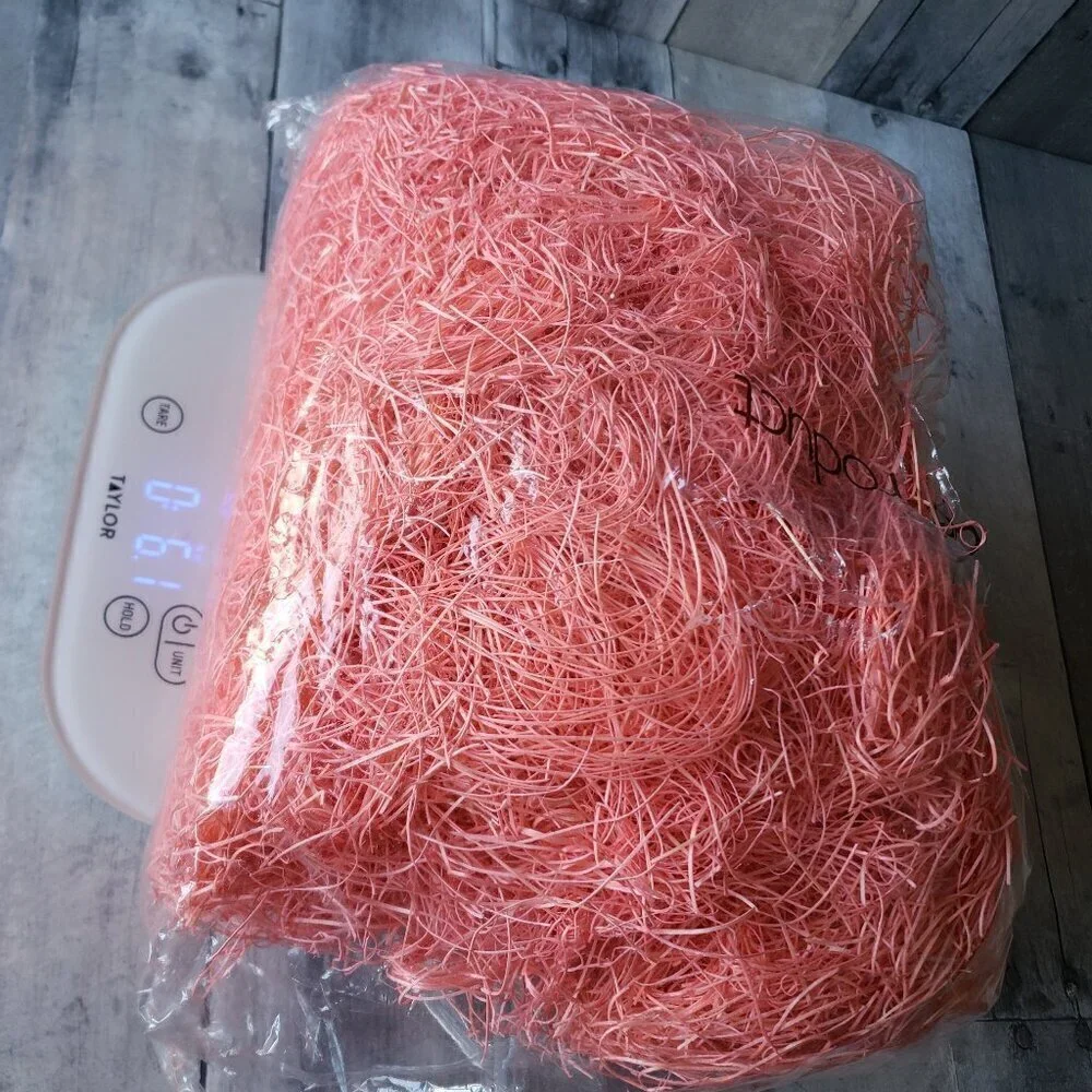 Wood excelsior Grass “pink tone color” 6 oz.